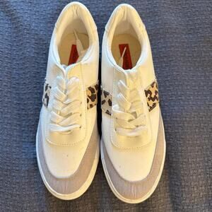 London Rebel White and Brown Sneakers